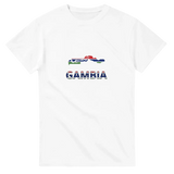 T-shirt drapeau gambie carte - pixelforma