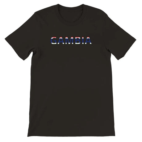 T-shirt drapeau gambie - pixelforma