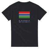 T-shirt drapeau gambie texte - pixelforma