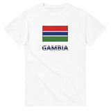 T-shirt drapeau gambie texte - pixelforma