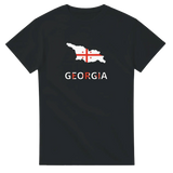 T-shirt drapeau géorgie carte - pixelforma