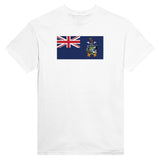 T-shirt drapeau géorgie du sud-et-les îles brodé coton