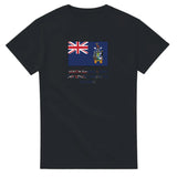 T-shirt drapeau géorgie du sud-et-les îles sandwich du sud texte - pixelforma