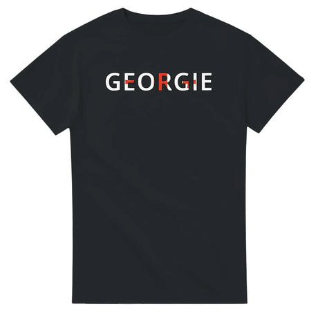 T-shirt drapeau géorgie en écriture - pixelforma