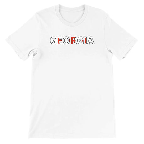 T-shirt drapeau géorgie - pixelforma