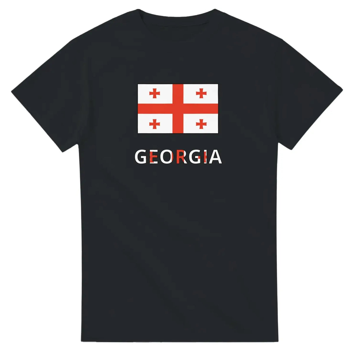 T-shirt drapeau géorgie texte - pixelforma