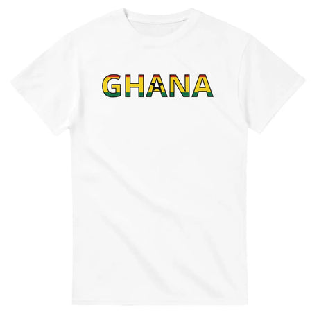 T-shirt drapeau ghana en écriture - pixelforma