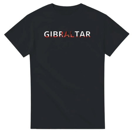 T-shirt drapeau gibraltar en écriture - pixelforma