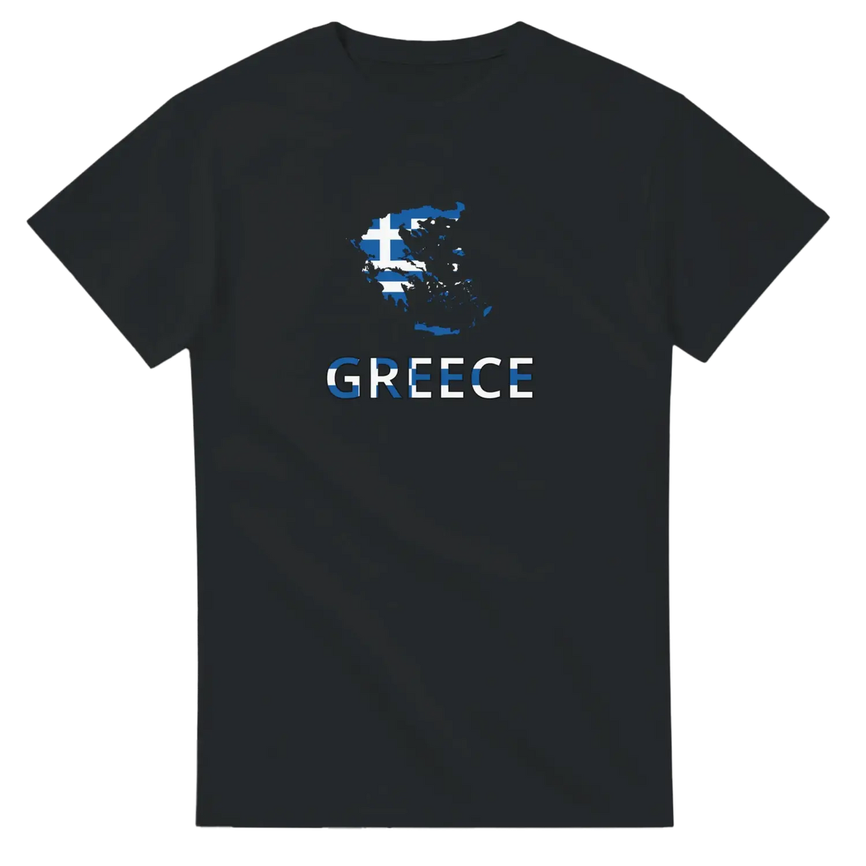 T-shirt drapeau grèce carte - pixelforma