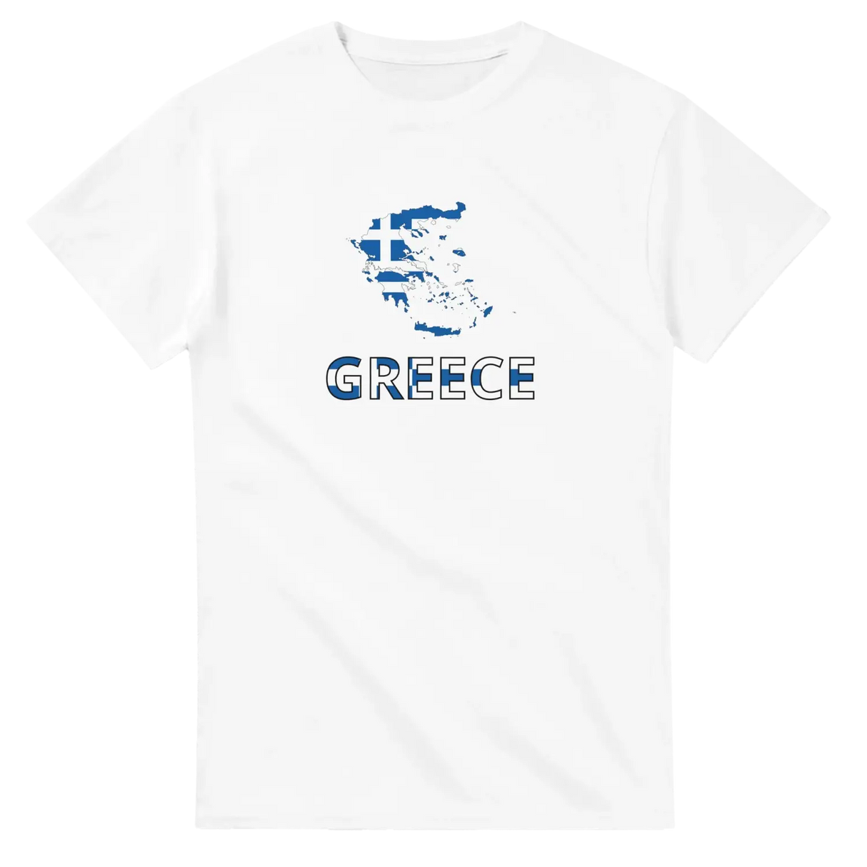 T-shirt drapeau grèce carte - pixelforma