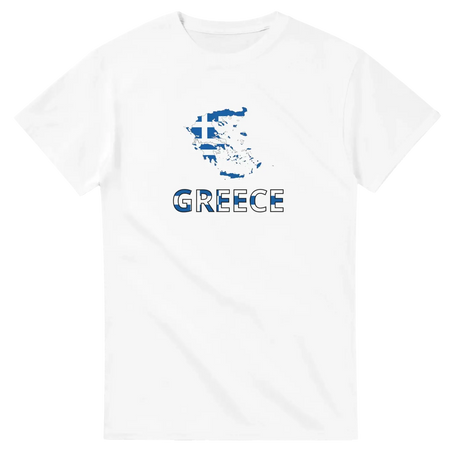 T-shirt drapeau grèce carte - pixelforma