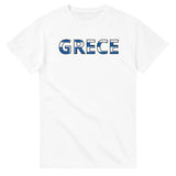 T-shirt drapeau grèce en écriture - pixelforma