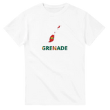 T-shirt drapeau grenade en carte - pixelforma