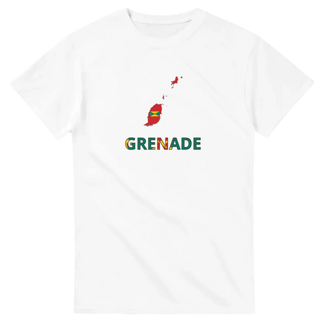 T-shirt drapeau grenade en carte - pixelforma