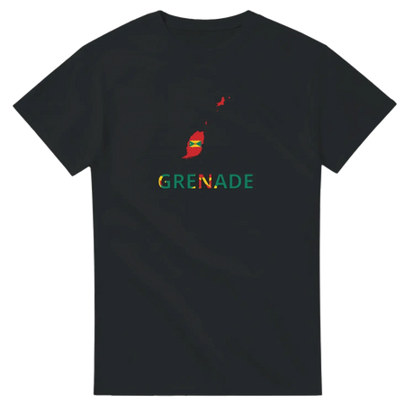 T-shirt drapeau grenade en carte - pixelforma