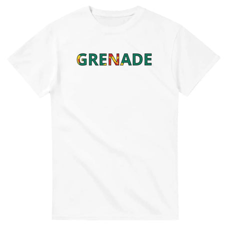 T-shirt drapeau grenade en écriture - pixelforma