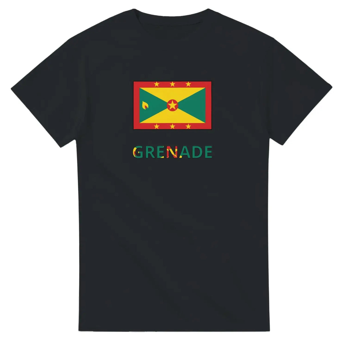 T-shirt drapeau grenade en texte - pixelforma