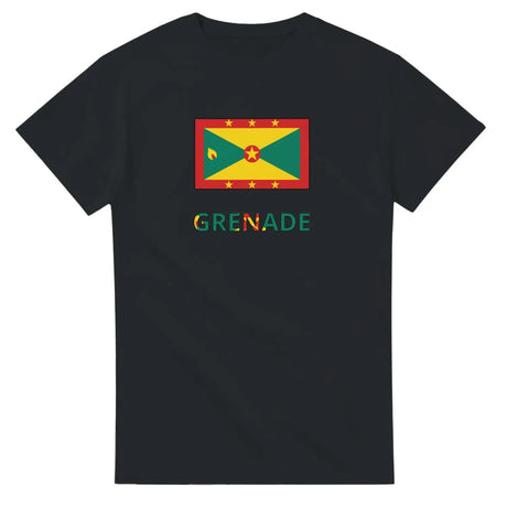 T-shirt drapeau grenade en texte - pixelforma