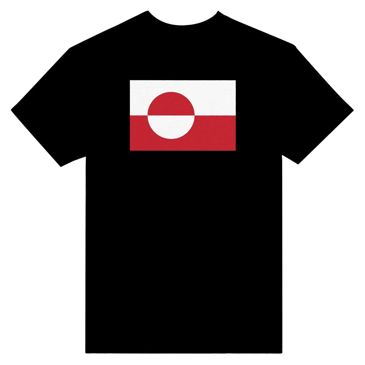 T-shirt drapeau groenland brodé coton mélangé élégant