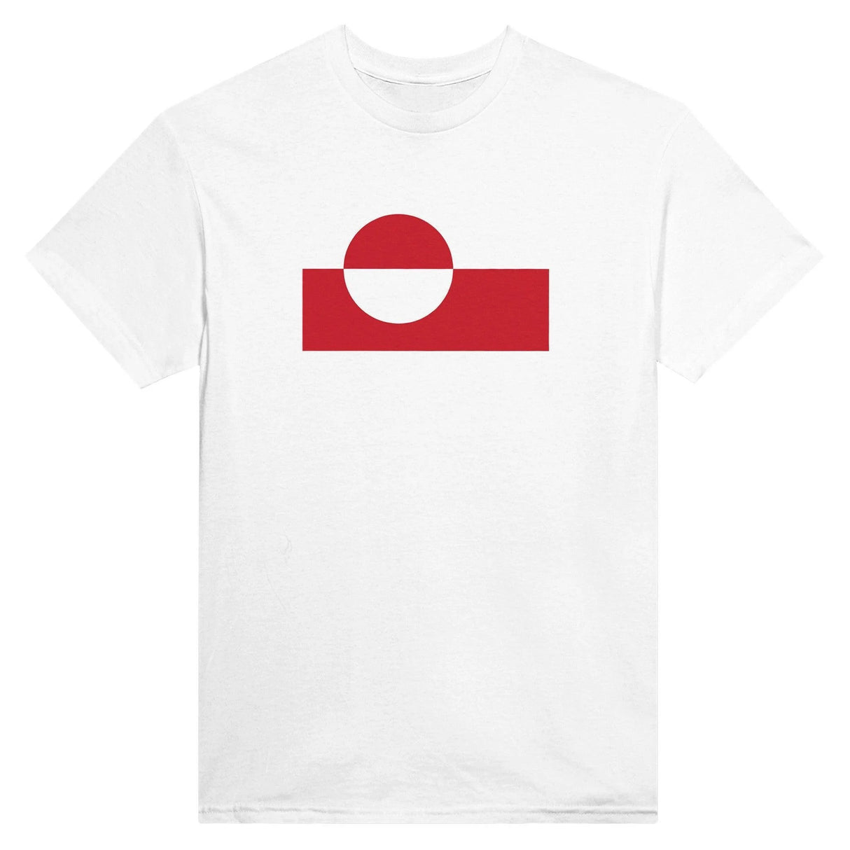 T-shirt drapeau groenland brodé coton mélangé élégant