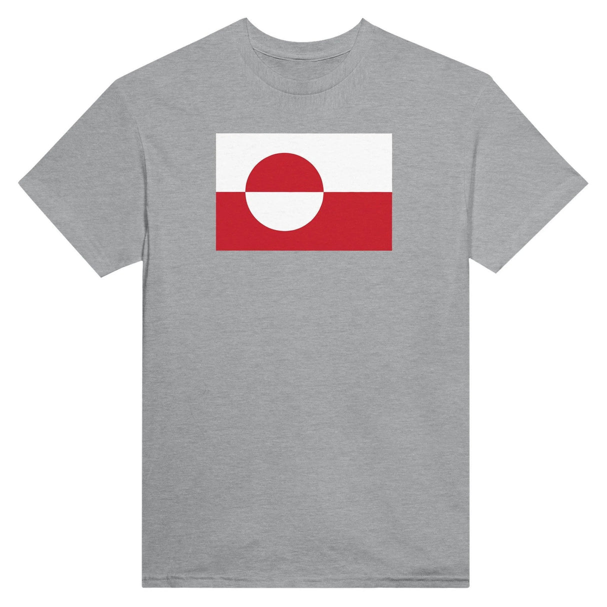 T-shirt drapeau groenland brodé coton mélangé élégant