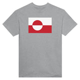 T-shirt drapeau groenland brodé coton mélangé élégant
