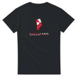 T-shirt drapeau groenland carte - pixelforma