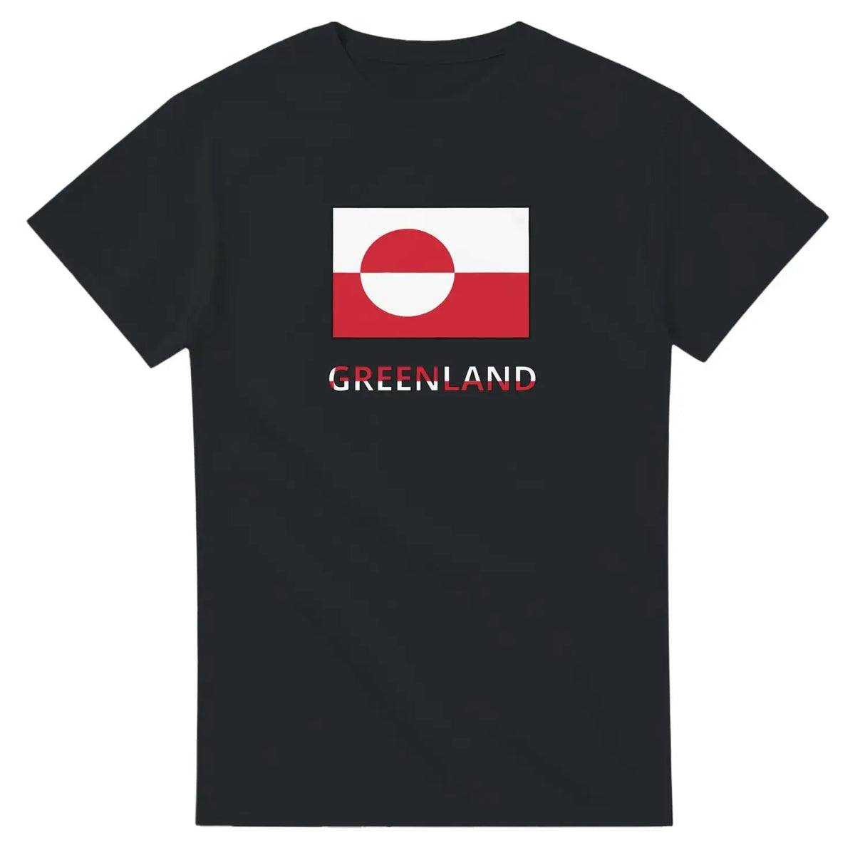 T-shirt drapeau groenland texte - pixelforma