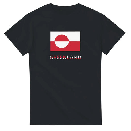 T-shirt drapeau groenland texte - pixelforma