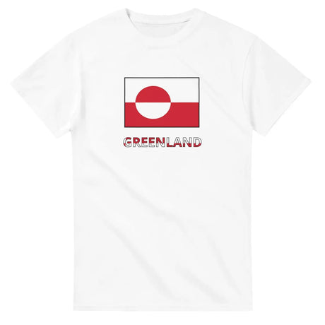 T-shirt drapeau groenland texte - pixelforma