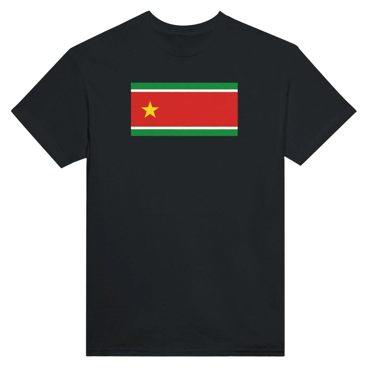 T-shirt drapeau guadeloupe brodé en coton mélangé