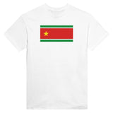 T-shirt drapeau guadeloupe brodé en coton mélangé