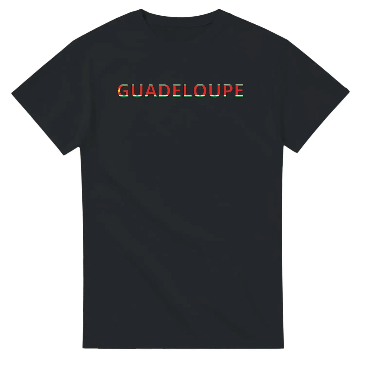 T-shirt drapeau guadeloupe en écriture - pixelforma