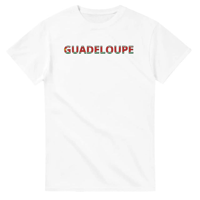 T-shirt drapeau guadeloupe en écriture - pixelforma