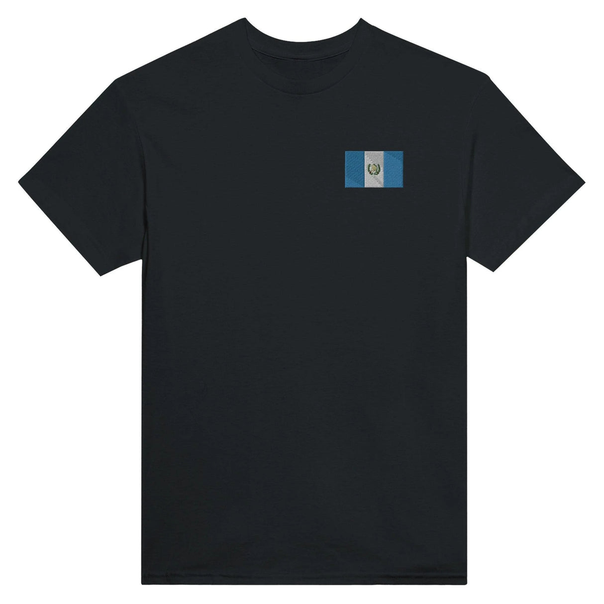 T-shirt drapeau guatemala broderie couleur coton épais
