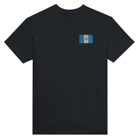 T-shirt drapeau guatemala broderie couleur coton épais