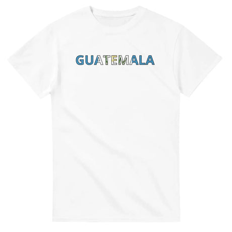 T-shirt drapeau guatemala en écriture - pixelforma