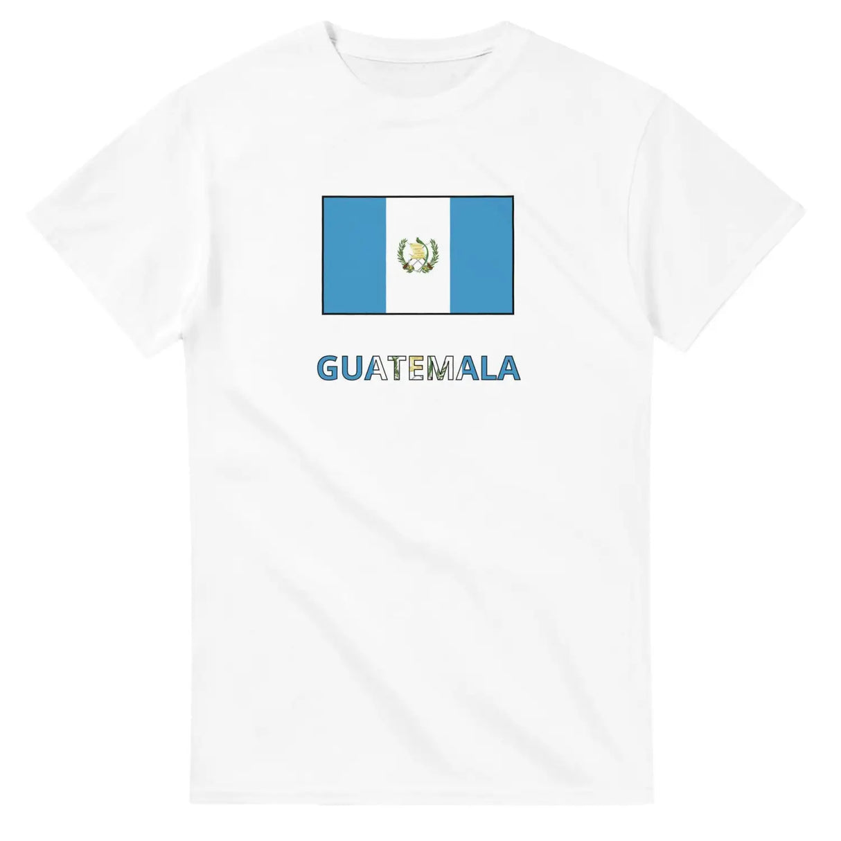 T-shirt drapeau guatemala en texte - pixelforma