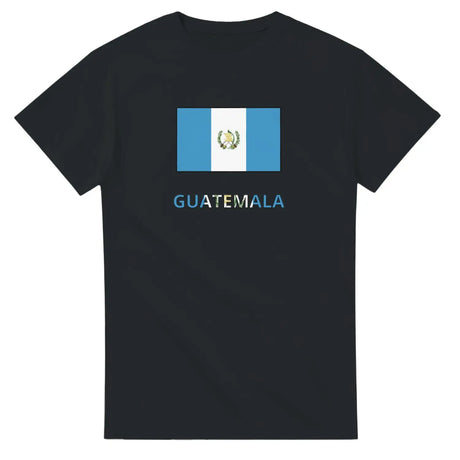 T-shirt drapeau guatemala en texte - pixelforma