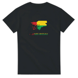 T-shirt drapeau guinée-bissau en carte - pixelforma