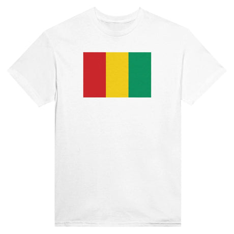 T-shirt drapeau guinée brodé en coton mélangé élégant