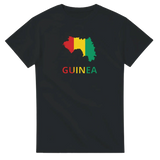 T-shirt drapeau guinée carte - pixelforma