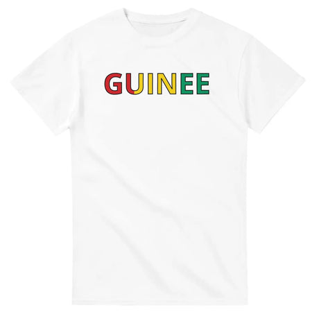 T-shirt drapeau guinée en écriture - pixelforma