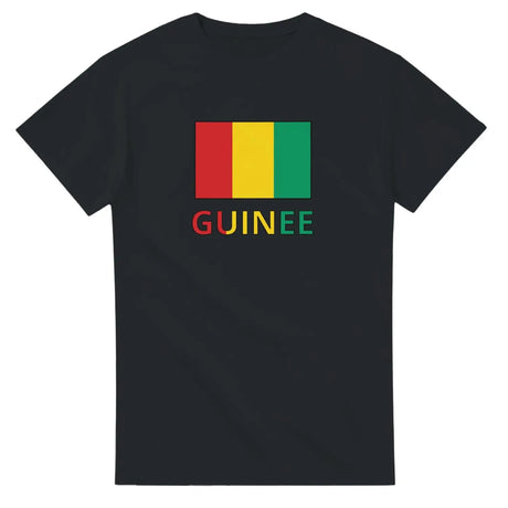 T-shirt drapeau guinée en texte - pixelforma