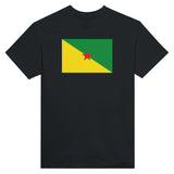 T-shirt drapeau guyane brodé coton épais manches longues