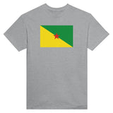 T-shirt drapeau guyane brodé coton épais manches longues