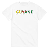 T-shirt drapeau guyane en écriture - pixelforma