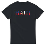 T-shirt drapeau haïti en écriture - pixelforma