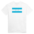 T-shirt drapeau honduras brodé en coton mélangé