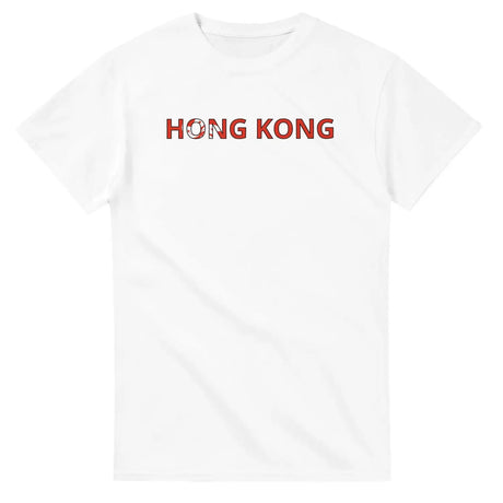 T-shirt drapeau hong kong en écriture - pixelforma